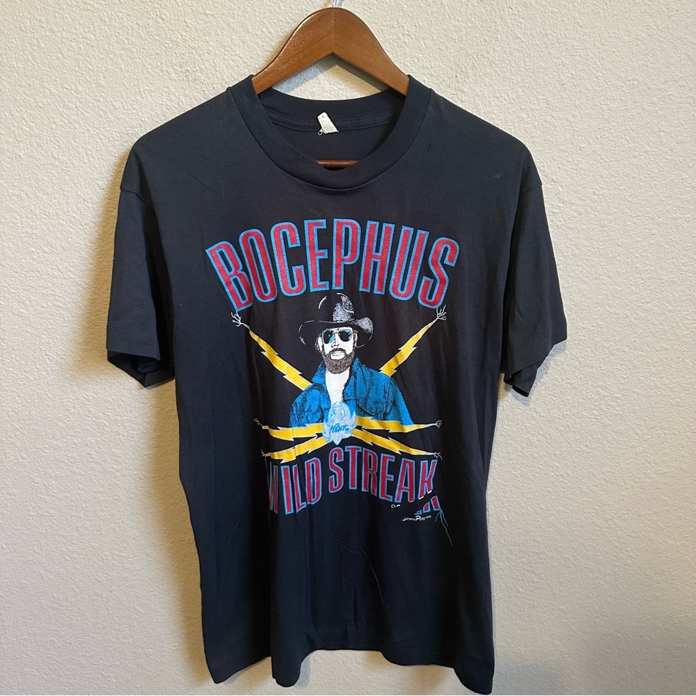 Vintage Hank Williams Jr. Bocephus Wild Streak 1988 Concert Tee